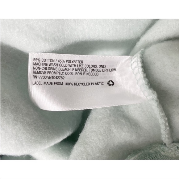 NWT Ava & Viv Full Zip Fleece Sweatshirt Mint 2X - Picture 5 of 7